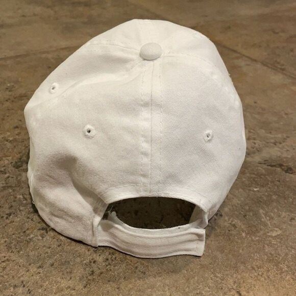 Disney Lilo & Stitch Embroidered White Hat Cap OS Cotton Adjustable - Picture 5 of 11